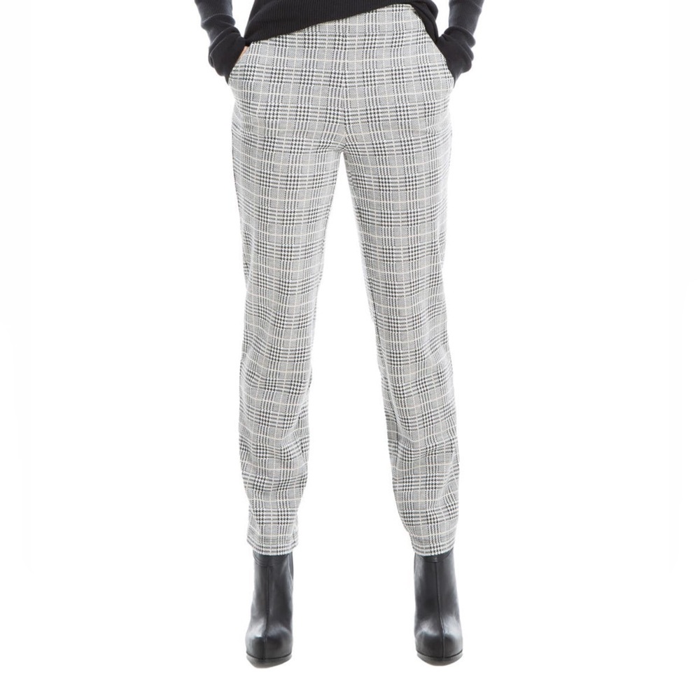 MAX STUDIO Plaid Double Knit Slim Trousers Size Small - New With Tag - Reemoly